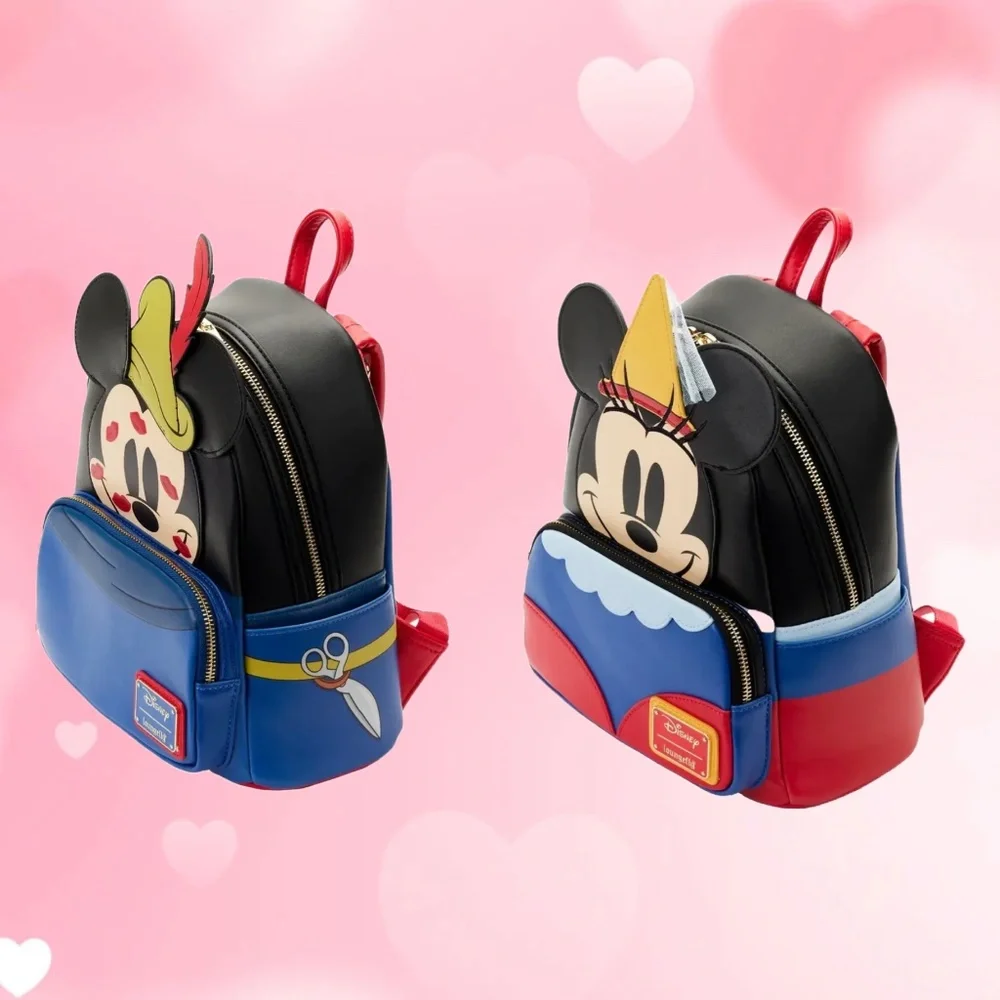 Loungefly Disney Brave Little‎ Tailor Mickey and Minnie Mouse Mini Backpack